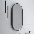 NIMCO ZPC 32002LVX-90 - Specchio da bagno retroilluminato a LED dimmerabile LED/25W/230V 3000-6500K 80x40 cm nero opaco IP44