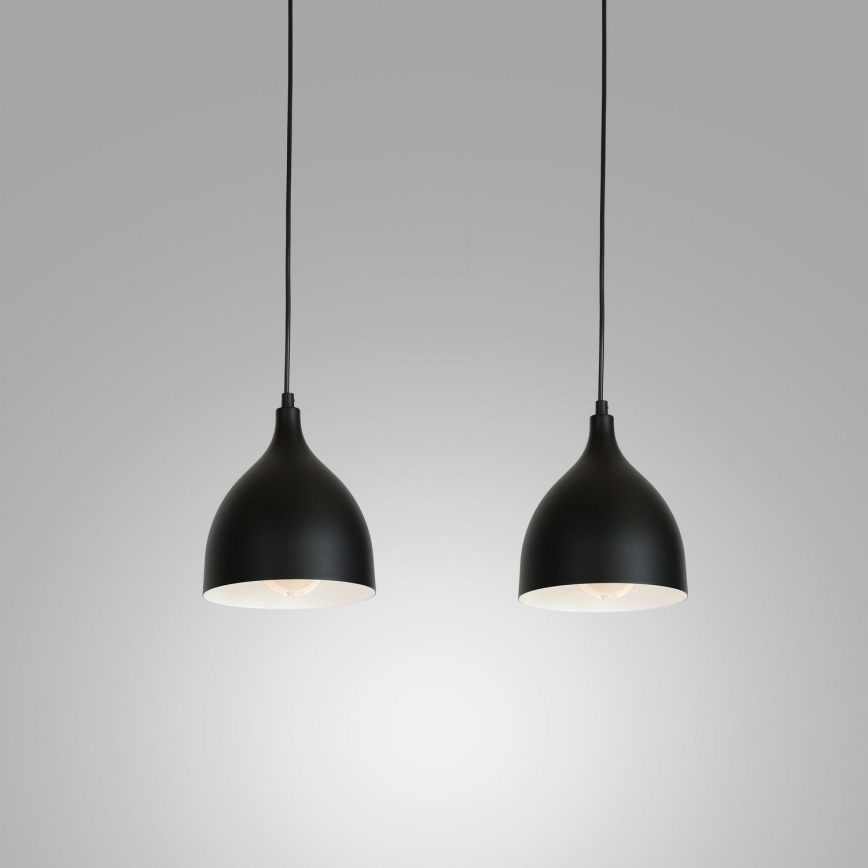 Deckenleuchte an Kabel NOAK 2xE27/15W/230V schwarz