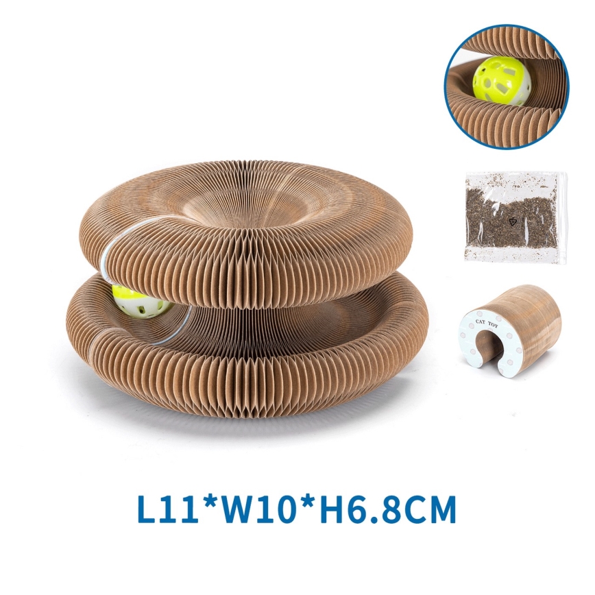 Nobleza - Griffoir 3 en 1 pour chats, marron