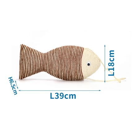 Nobleza - Kratzspielzeug für Katzen Fisch