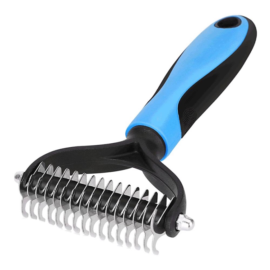 Nobleza - Pettine per cani e gatti blu 9 cm