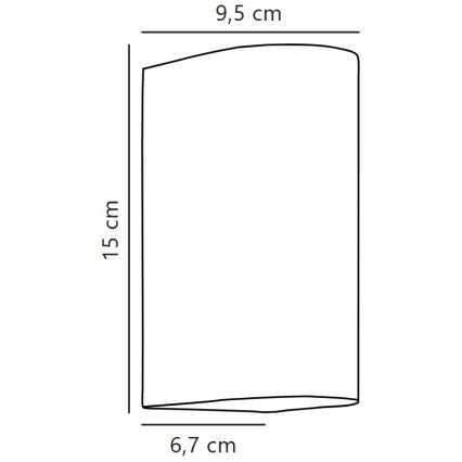 Nordlux - Applique a LED da esterno ASBOL LED/13,3W/230V 3000K IP44