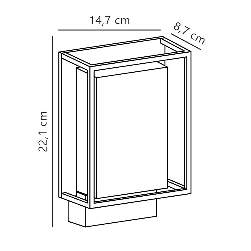 Nordlux - Applique a LED da esterno NESTOR LED/8W/230V IP44