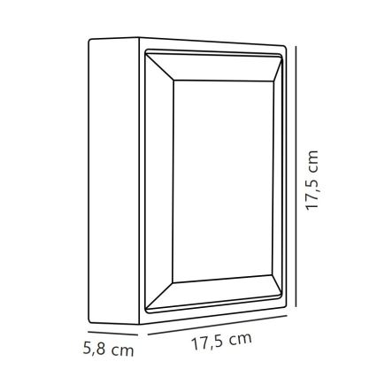 Nordlux - Applique a LED da esterno OLIVER LED/9W/230V IP54 17,5x17,5 cm