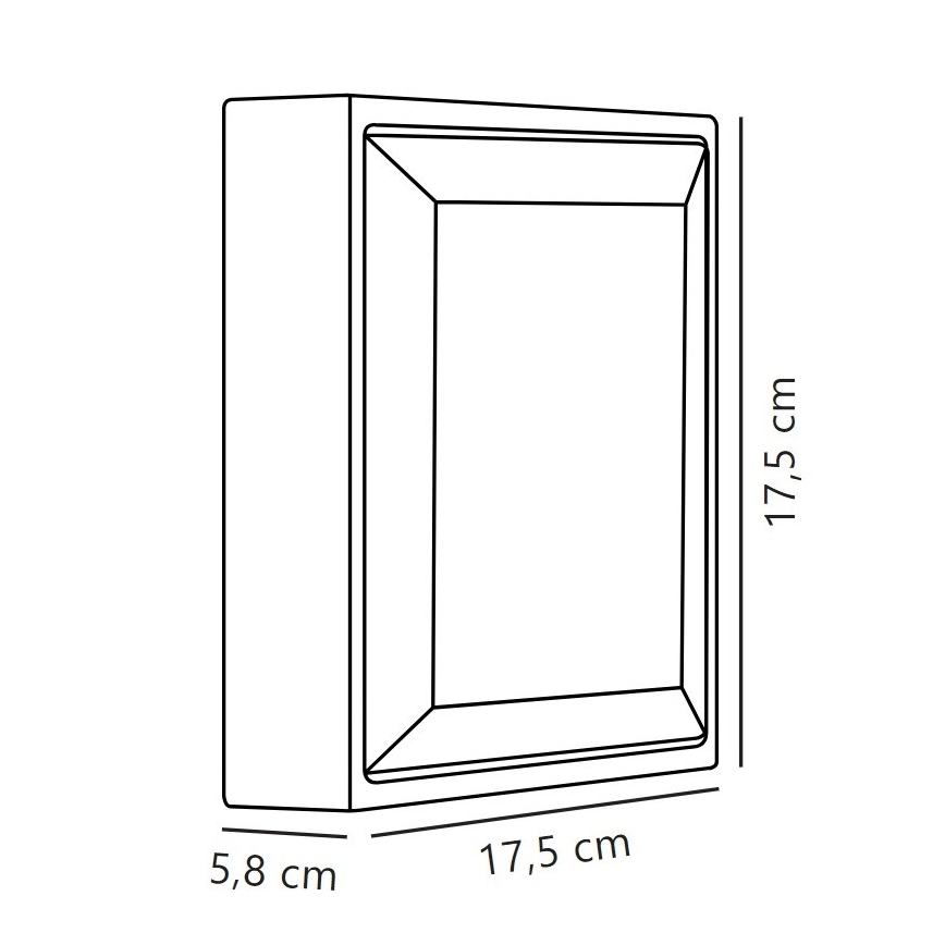 Nordlux - Applique a LED da esterno OLIVER LED/9W/230V IP54 17,5x17,5 cm
