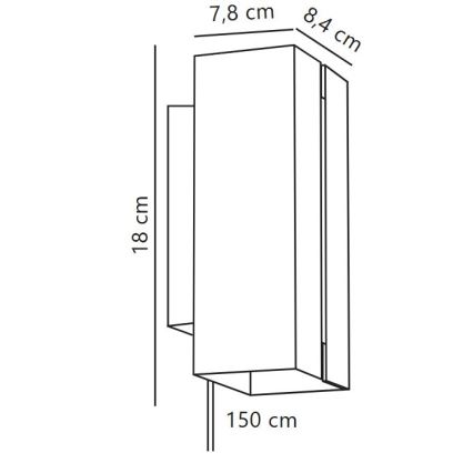 Nordlux - Applique a LED dimmerabile CURTIZ 2xLED/4,5W/230V bianco