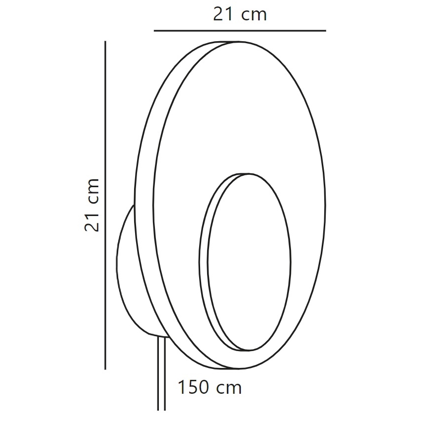 Nordlux - Applique a LED dimmerabile MARSI LED/7W/230V verde