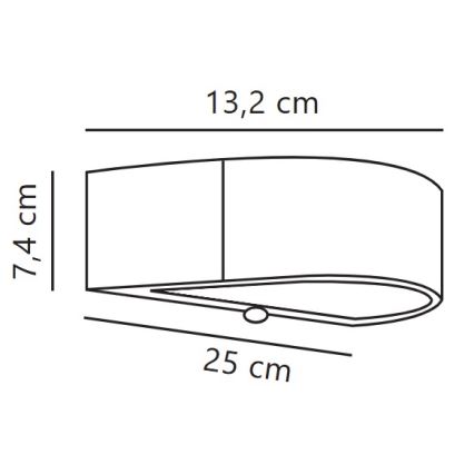 Nordlux - Applique a LED solare con sensore MONAY LED/5W/5V 3000K IP44 nero