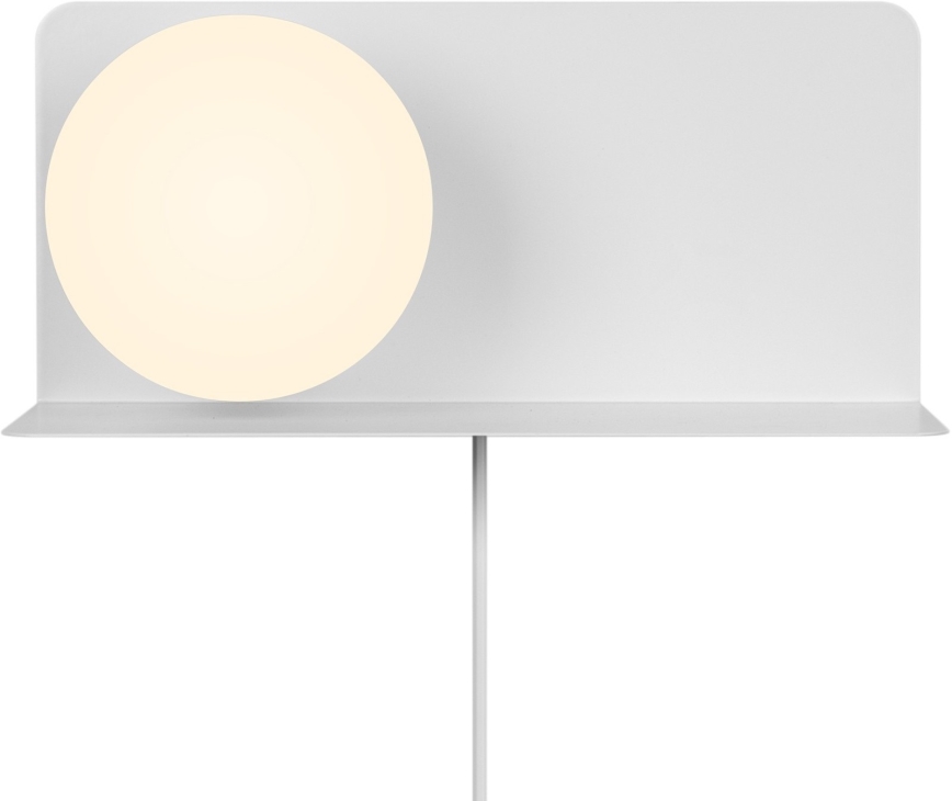 Nordlux - Applique con mensola LILIBETH 1xE14/25W/230V bianco