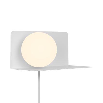 Nordlux - Applique con mensola LILIBETH 1xE14/25W/230V bianco