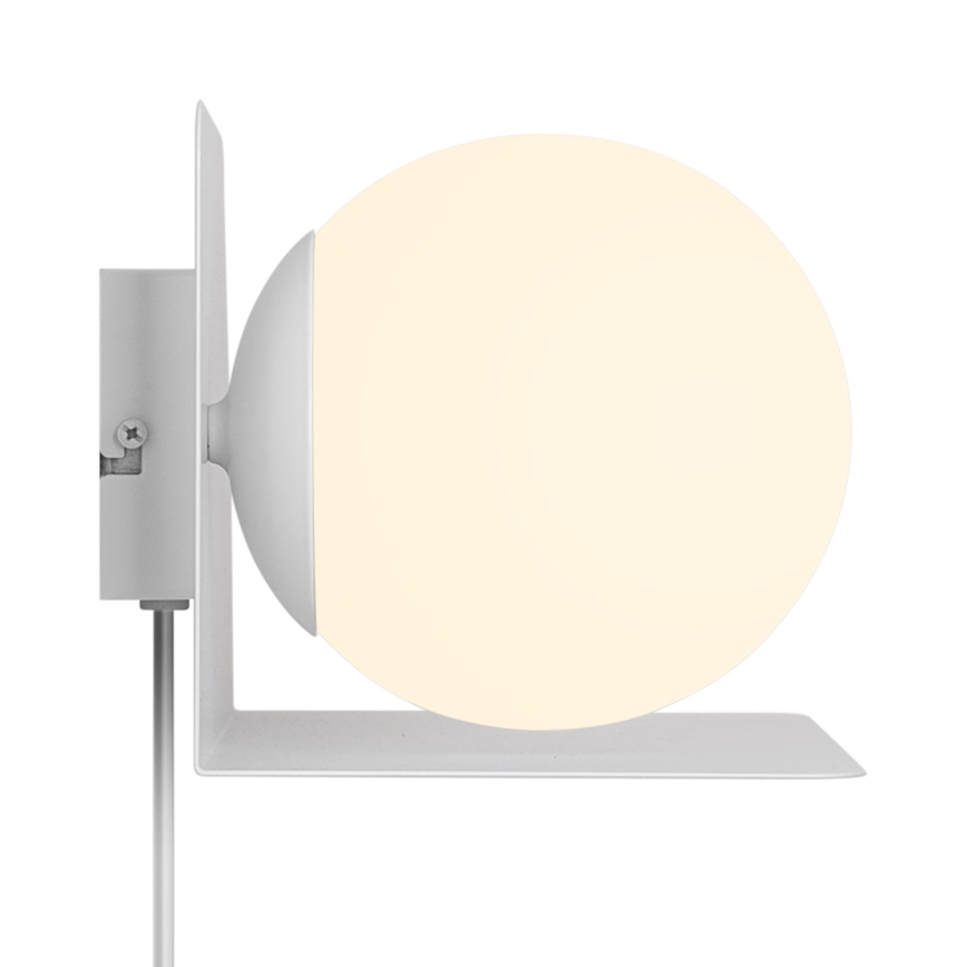 Nordlux - Applique con mensola LILIBETH 1xE14/25W/230V bianco