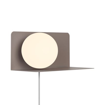 Nordlux - Applique con mensola LILIBETH 1xE14/25W/230V marrone