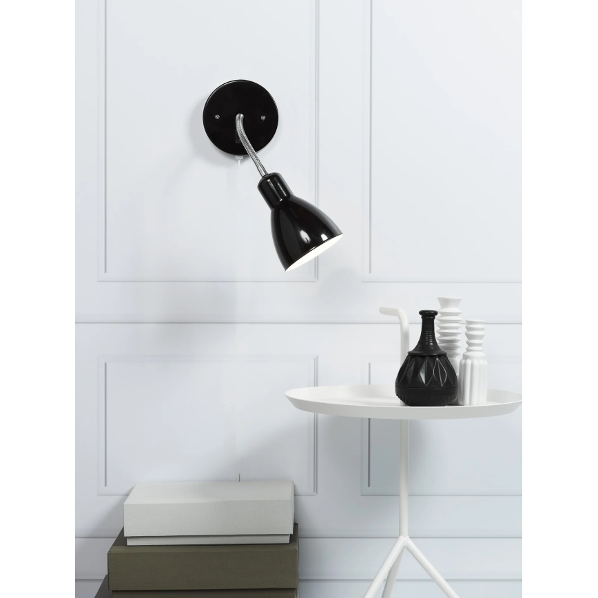 Nordlux - Applique CYCLONE 1xE14/15W/230V nero