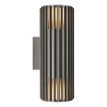 Nordlux - Applique da esterno ALUDRA 2xE27/15W/230V IP54 antracite