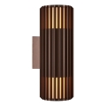 Nordlux - Applique da esterno ALUDRA 2xE27/15W/230V IP54 marrone