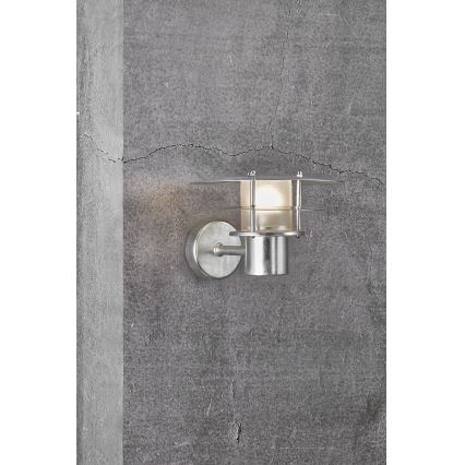 Nordlux - Applique da esterno BASTIA 1xE14/12W/230V IP54 cromo opaco