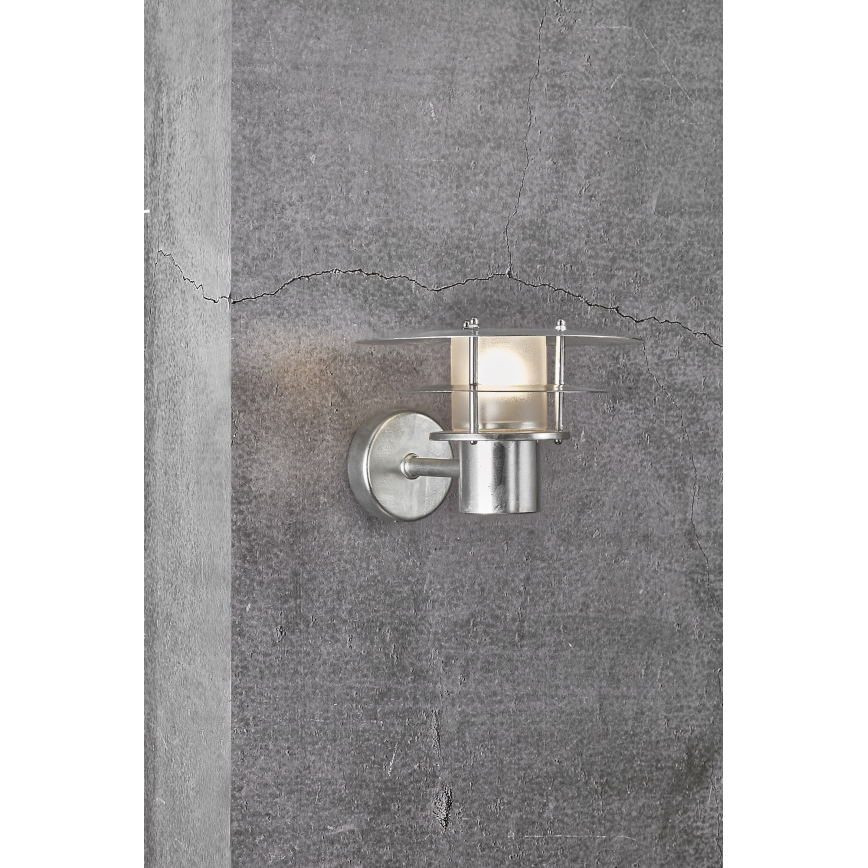 Nordlux - Applique da esterno BASTIA 1xE14/12W/230V IP54 cromo opaco