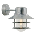 Nordlux - Applique da esterno BLOKHUS 1xE27/60W/230V IP54 argento