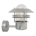 Nordlux - Applique da esterno BLOKHUS 1xE27/60W/230V IP54 argento