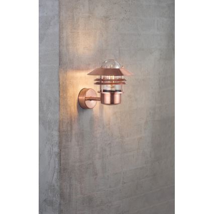 Nordlux - Applique da esterno BLOKHUS 1xE27/60W/230V IP54 rame
