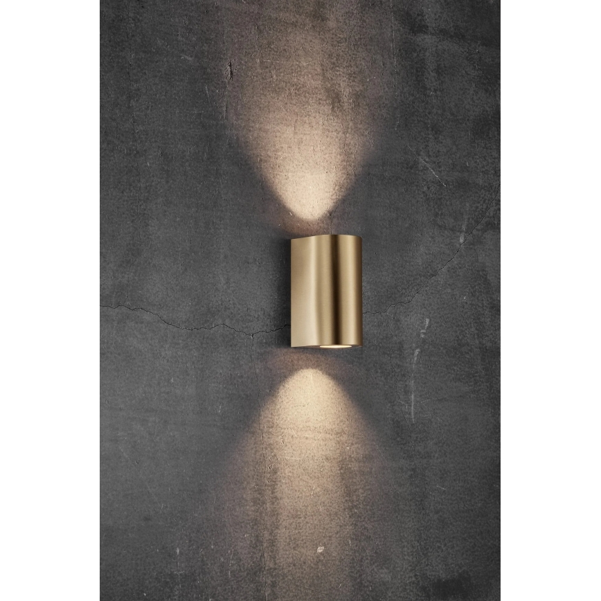 Nordlux - Applique da esterno CANTO 2xGU10/28W/230V IP44 ottone