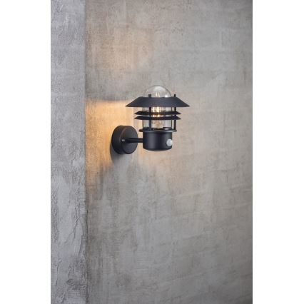 Nordlux - Applique da esterno con sensore BLOKHUS 1xE27/60W/230V IP54