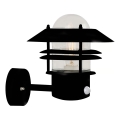 Nordlux - Applique da esterno con sensore BLOKHUS 1xE27/60W/230V IP54 nero