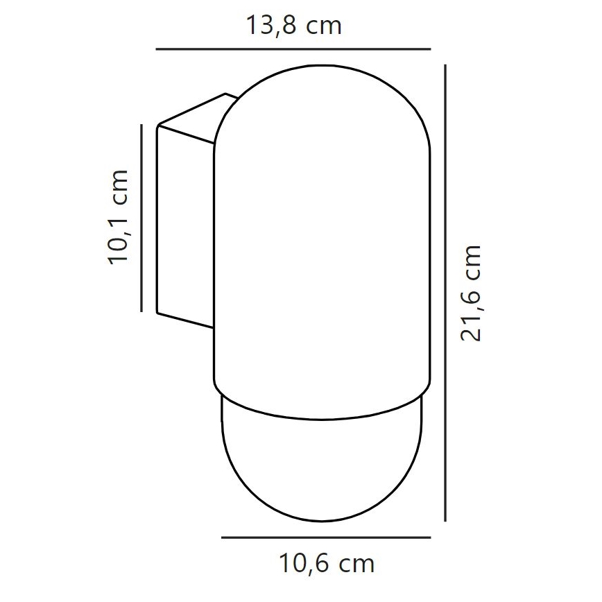 Nordlux - Applique da esterno HEKA 1xE27/60W/230V IP54 beige