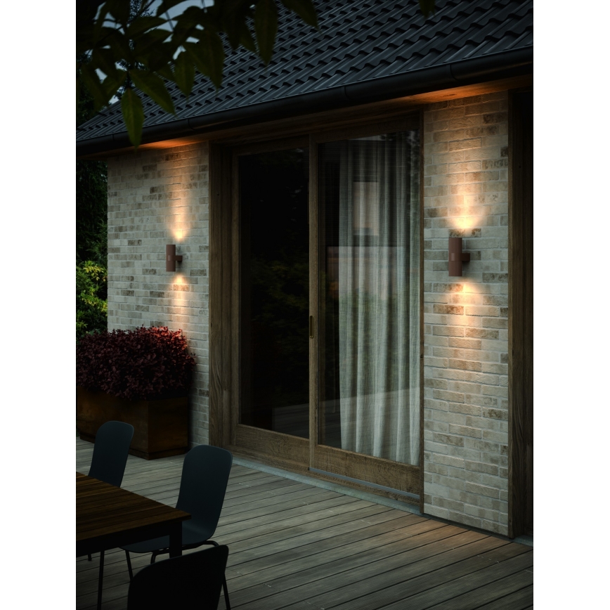 Nordlux - Applique da esterno KYKLOP 2xGU10/25W/230V IP54 marrone
