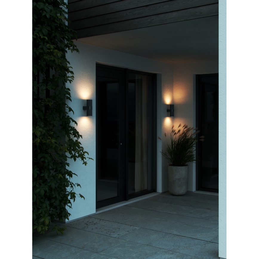 Nordlux - Applique da esterno KYKLOP 2xGU10/25W/230V IP54 nero