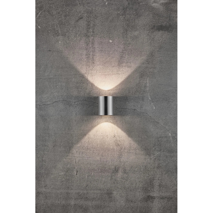 Nordlux - Applique da esterno LED CANTO 2xLED/6W/230V IP44 in acciaio inox