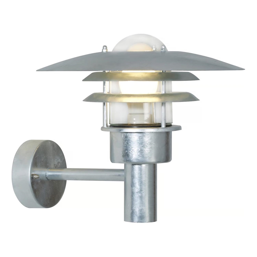 Nordlux - Applique da esterno LONSTRUP 1xE27/60W/230V IP44 argento