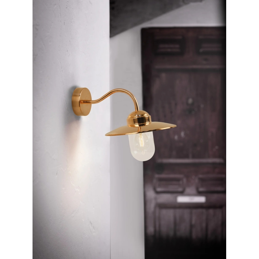 Nordlux - Applique da esterno LUXEMBOURG 1xE27/60W/230V IP54 finitura rame