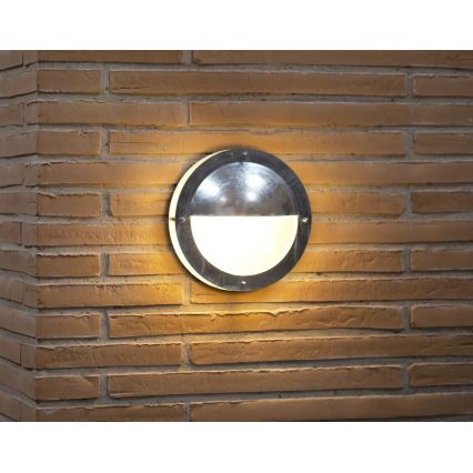 Nordlux - Applique da esterno MALTA 1xE27/60W/230V IP54 argento