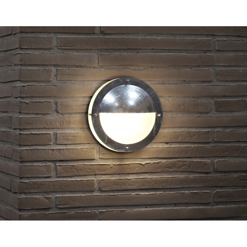 Nordlux - Applique da esterno MALTA 1xE27/60W/230V IP54 argento