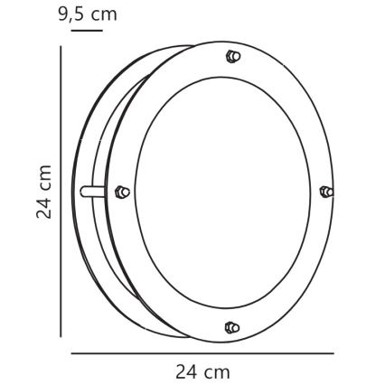 Nordlux - Applique da esterno MALTA 1xE27/60W/230V IP54 argento