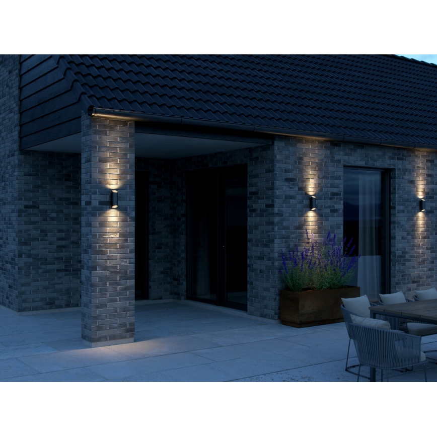 Nordlux - Applique da esterno NICO 2xGU10/25W/230V IP54 nero