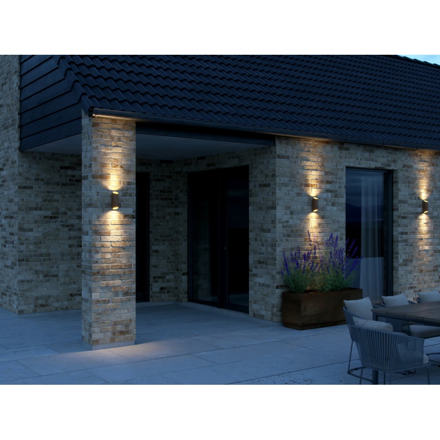 Nordlux - Applique da esterno NIKO 2xGU10/35W/230V IP54