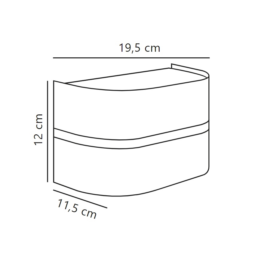 Nordlux - Applique da esterno SIBELIS 1xE27/10W/230V IP44 antracite