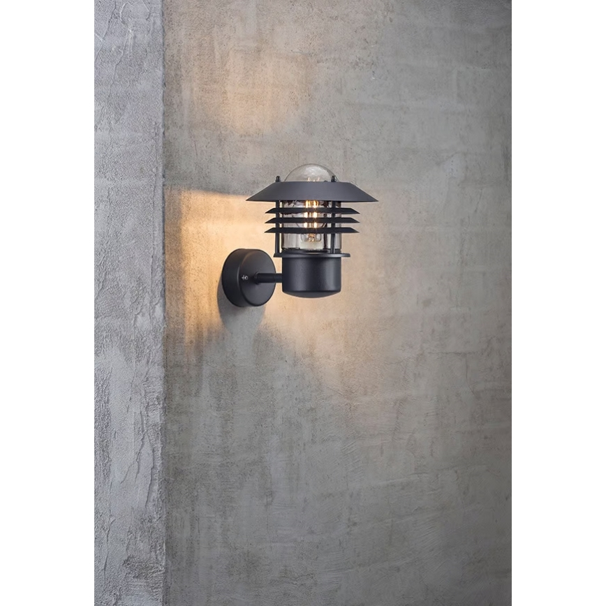 Nordlux - Applique da parete per esterni VEJERS 1xE27/60W/230V IP54 nero