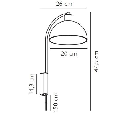 Nordlux - Applique ELLEN 1xE14/40W/230V bianco