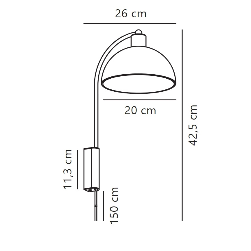 Nordlux - Applique ELLEN 1xE14/40W/230V bianco