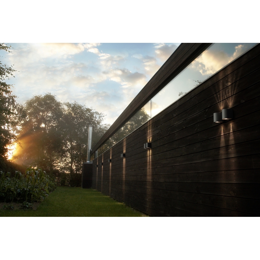 Nordlux - Applique LED da esterno CANTO 2xLED/5,5W/230V IP44 grigio