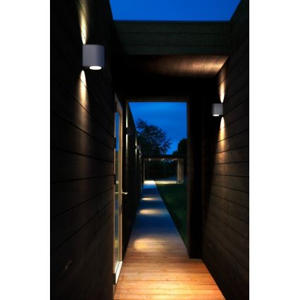 Nordlux - Applique LED da esterno CANTO 2xLED/5,5W/230V IP44 grigio