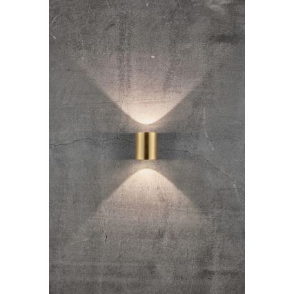 Nordlux - Applique LED da esterno CANTO 2xLED/5,5W/230V IP44 oro