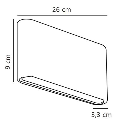 Nordlux - Applique LED da esterno KINVER LED/10W/230V IP54 bianca