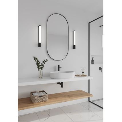 Nordlux - Luminaire LED sous-meuble avec prise MALAIKA LED/6W/230V IP44 noir