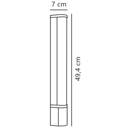 Nordlux - Luminaire LED sous-meuble avec prise MALAIKA LED/6W/230V IP44 noir
