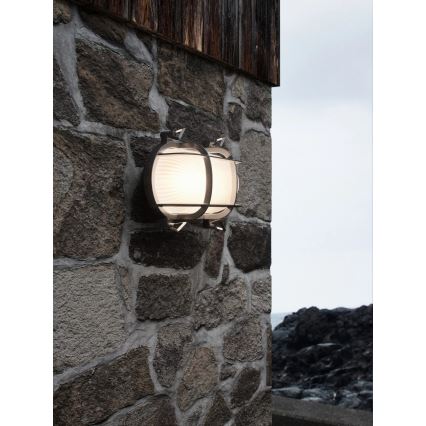 Nordlux - Applique murale d'extérieur HELFORD 1xE27/12,5W/230V IP64 gris