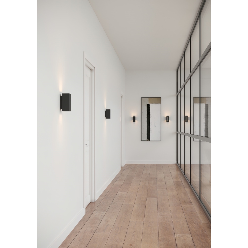 Nordlux - Applique murale dimmable LED CURTIZ 2xLED/4,5W/230V noir